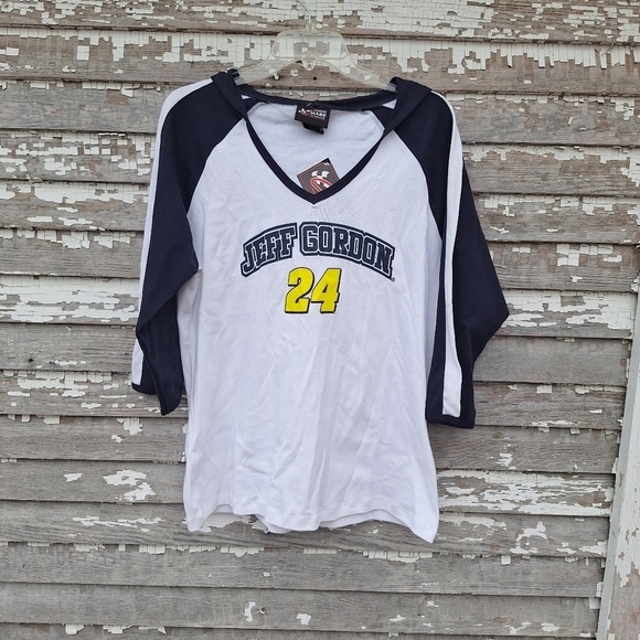 Nascar Tops - 🌟 Vintage Nascar Chase Authentic Jeff Gordon Pullover Hoodie Size Large NWT